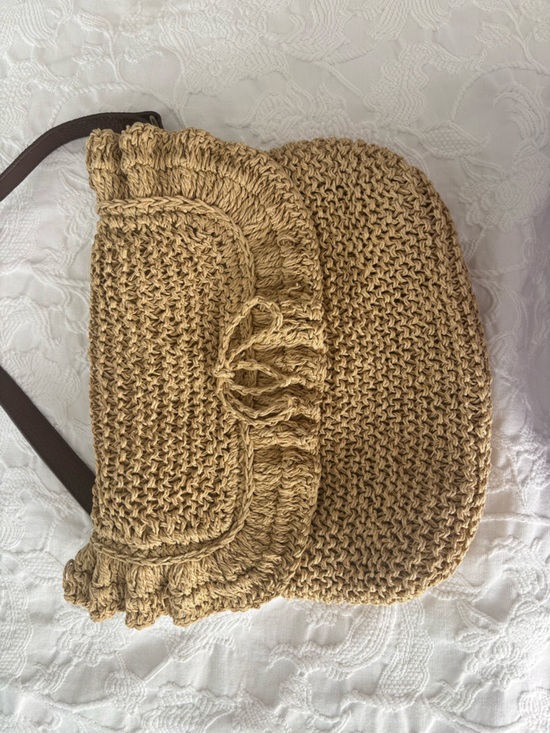 Maggi B Handbags - Maggi B Handwoven Raffia Shoulder Bag